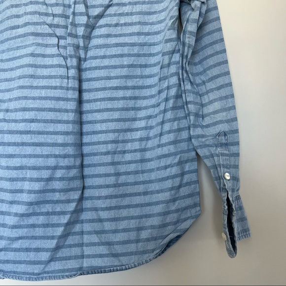 J. Crew Chambray Denim Popover Shirt - Picture 11 of 15
